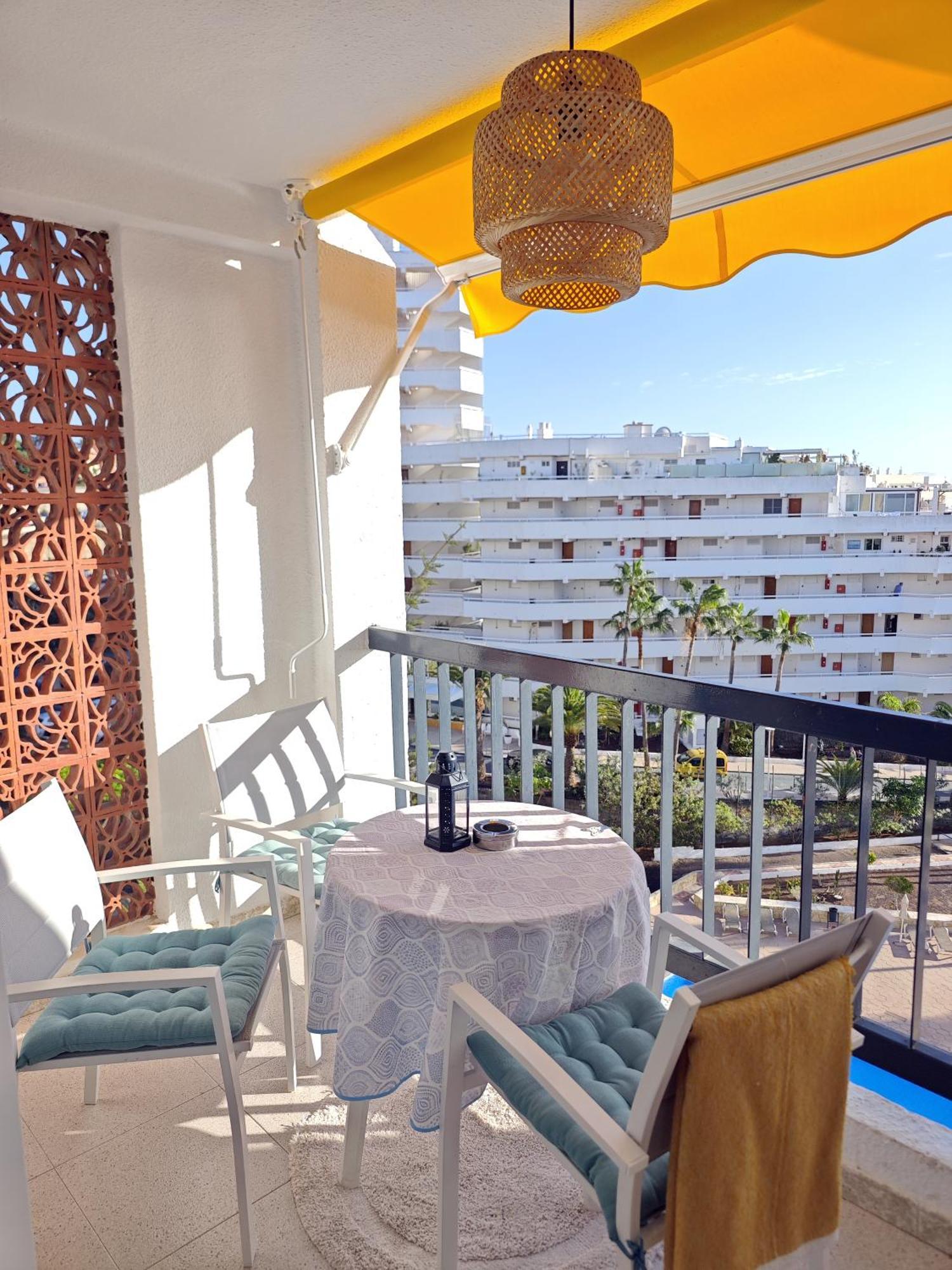 Blanco&Azul - Comfortable Ocean View Apartment Next To The Beach プラヤ・デ・ラス・アメリカス エクステリア 写真
